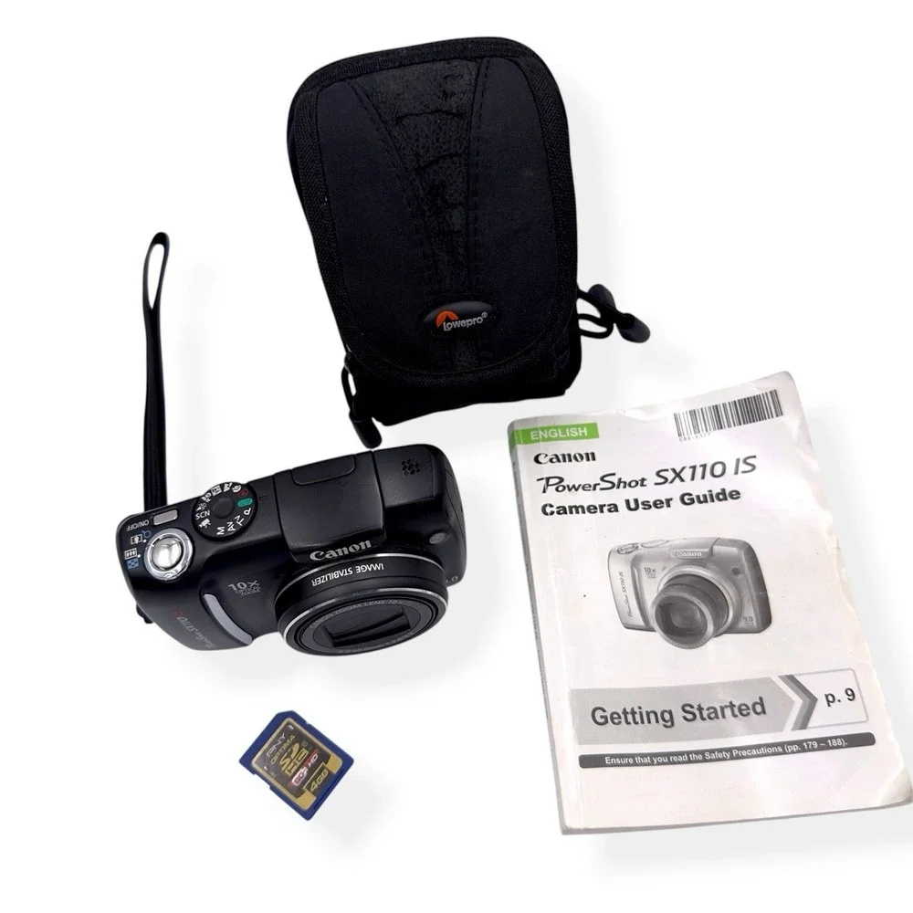 Canon PowerShot SX110 IS 9.0MP Digital Camera 10X Optical Zoom- Tested & Working
